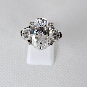 Victoria Wieck Vintage Quartz Ring Gold Vermeil Size 8! RARE